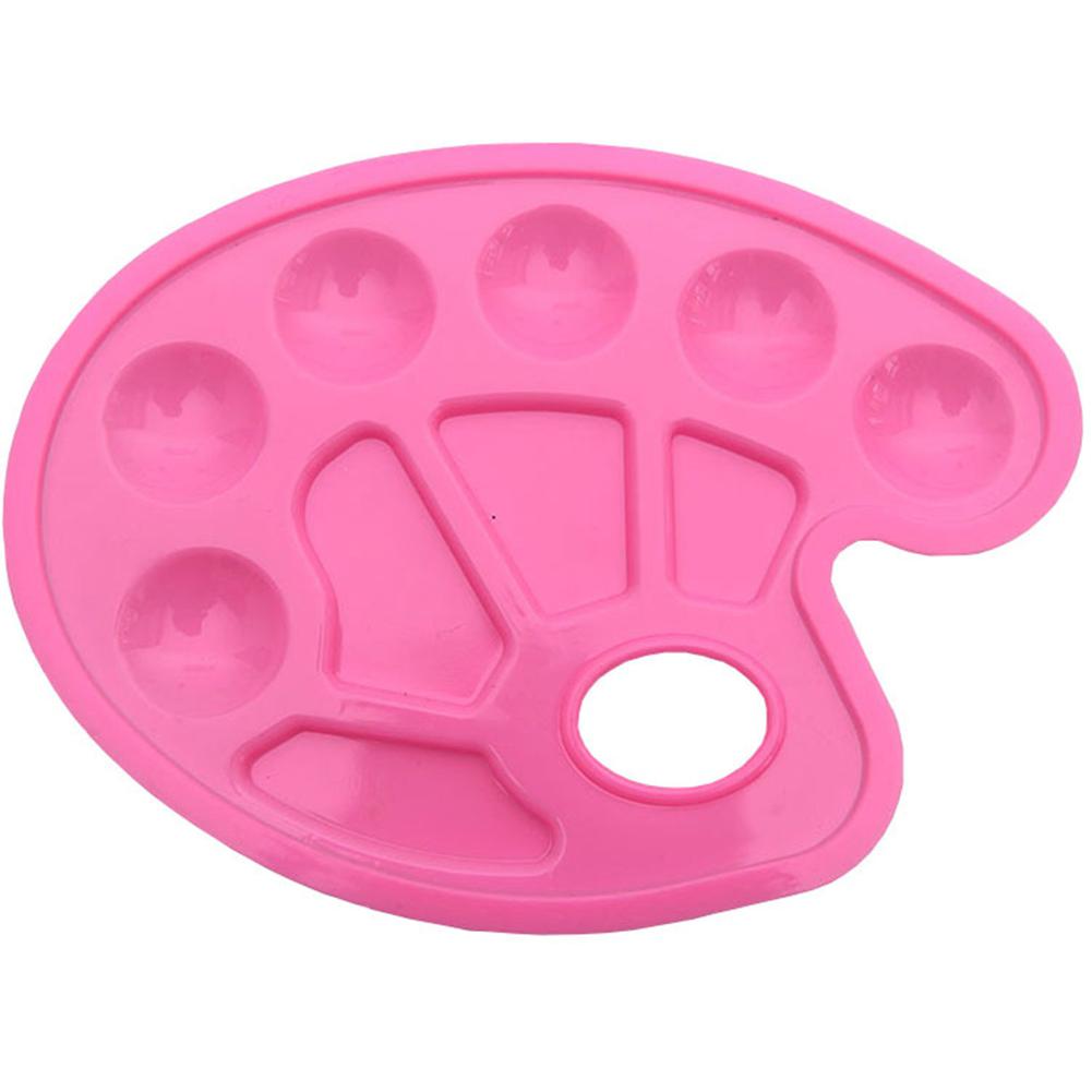 Children Plastic Palette Art Paint Plastic Drawing Tray Color Palette for Oil Watercolour White Painting Pallet Painting Tool