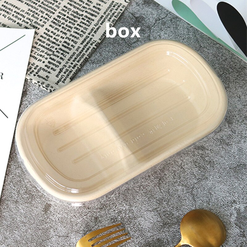 10 pçs dupla grade plugue de papel lancheira piquenique festa favores bolo sobremesa caixas frutas salada luz caixa de embalagem de alimentos recipientes: box