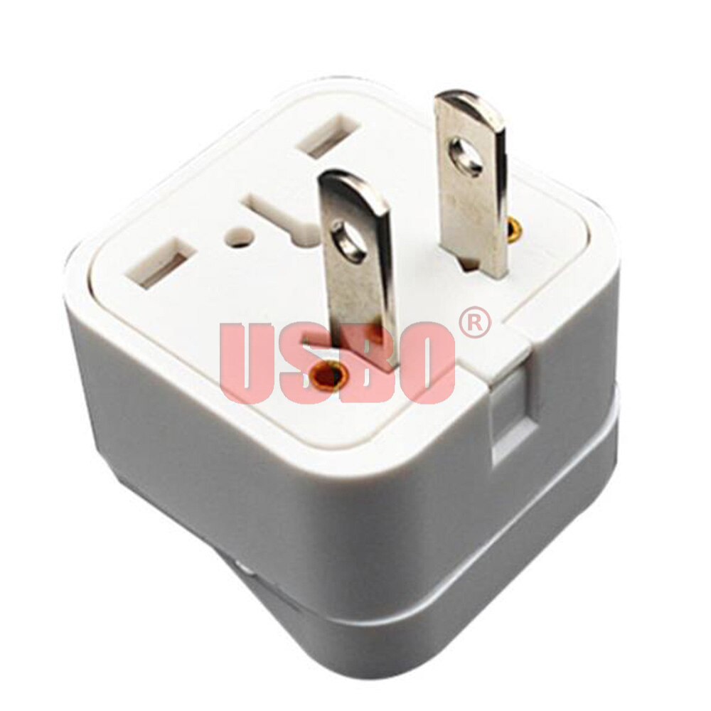 Universal Black White 10A 250V USA Canada Japan Taiwan Mexico Philippines Vietnam 2 pin travel adaptor plug socket converter