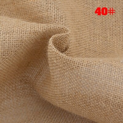 ShuanShuo 30 #-80 # tela de yute saco de lino tela para trabajo manual DIY, bolsas de almacenamiento decoración de Navidad 160*50cm: 40