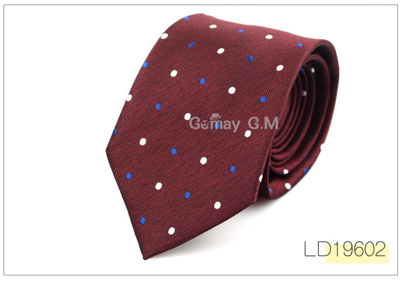 Paisley slips til mænd klassiske silke slips herre jakkesæt slips 7.5cm stribet hals slips til bryllup virksomhed: Ld19602
