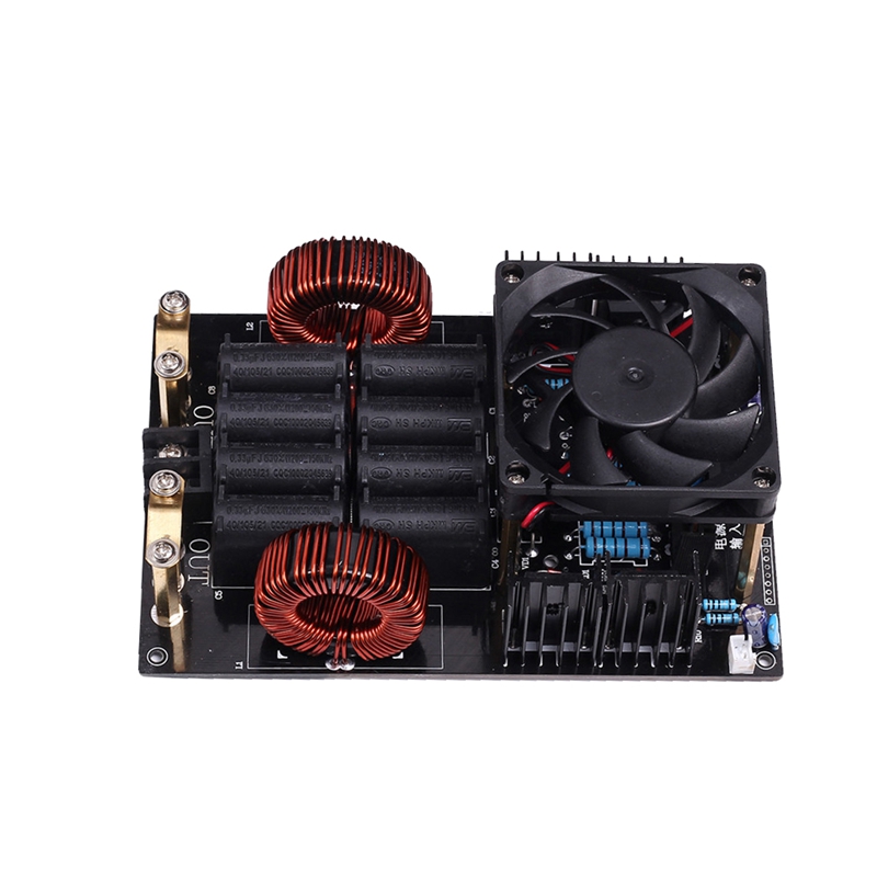 Calentador de inducción ZVS DC 12-40V 50A 1KW, generador de alta tensión, baja frecuencia, 1000W, tablero para metales fundidos