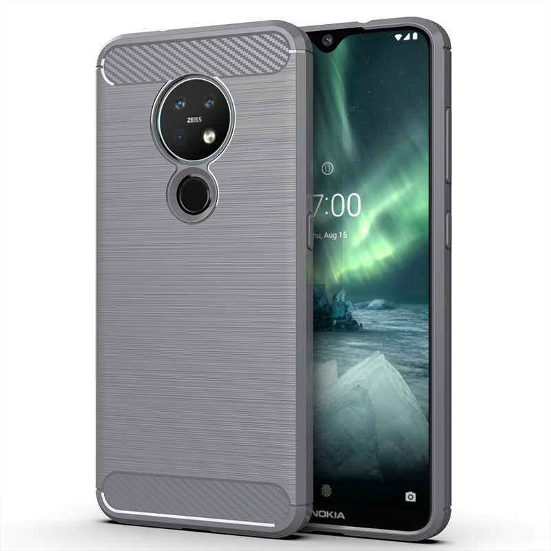 Para Nokia 7,2 TA-1196 funda Dual silicona resistente armadura suave funda para Nokia 7,2 Fundas protectoras Coque