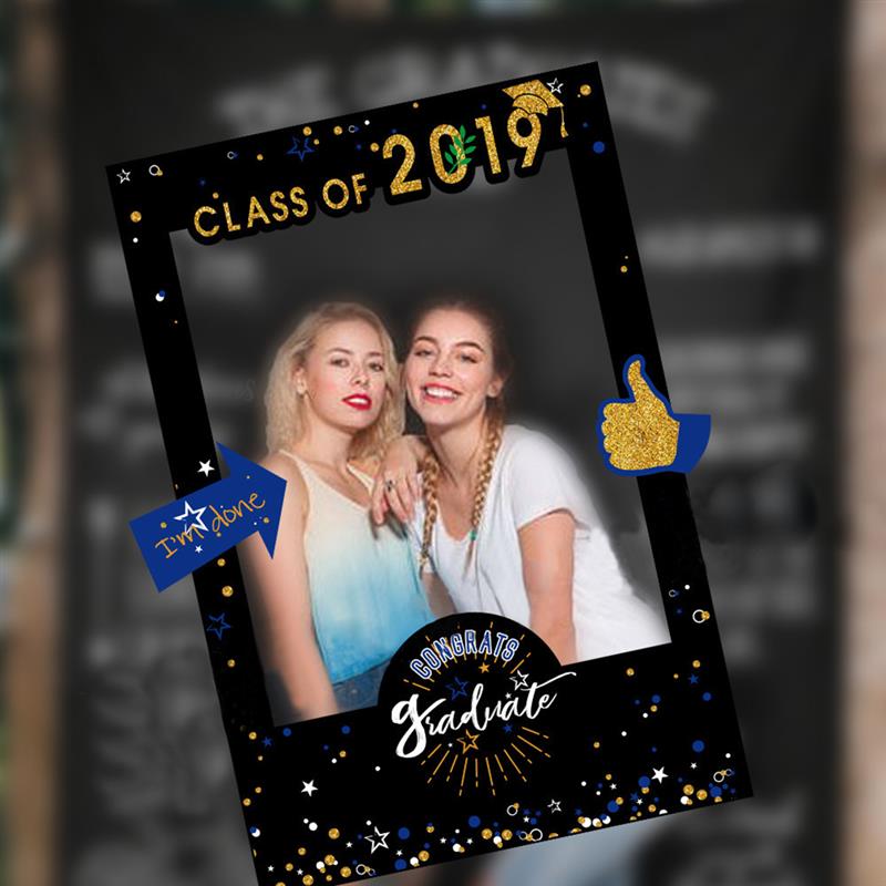Photo Booth Props Graduation Decoration Photobooth Props Selfie Frame Paper Picture Frame Cutout Photo Booth Prop For Graduation