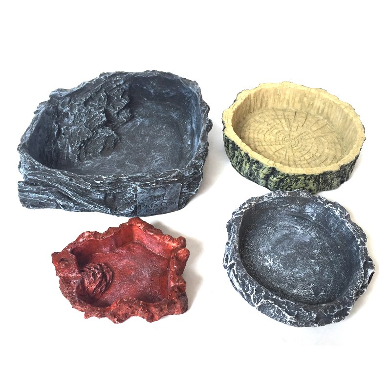 Żywica gad akcesoria podajnik przyssawka pijący żółwie miska żółw Terrarium lampart gekon akcesoria przyssawka