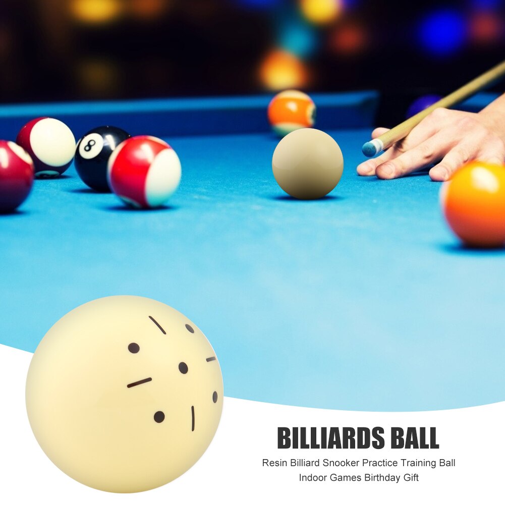 5.25/5.72cm billard queue balle agréable jeux d'intérieur interactif billard Table de billard pratique formation Spot Cueball