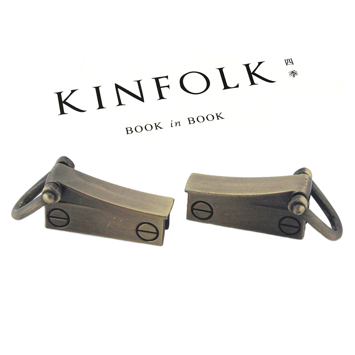 1 paio di morsetti per ganci per tasselli per ancoraggio laterale per borsa in metallo hardware per collegamento di ancoraggio per bordo laterale con anelli a D per tracolla per borsa: Argento antico