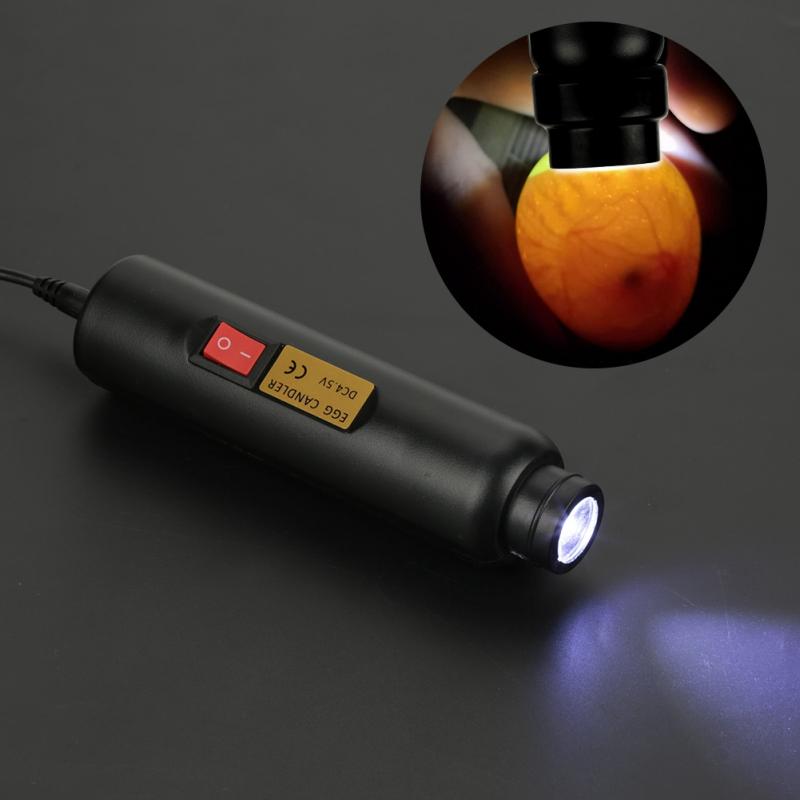 Mini Bright Cool LED Light Egg Candler Tester Auto Lighting Incubator For Experiment Exclusive High Power