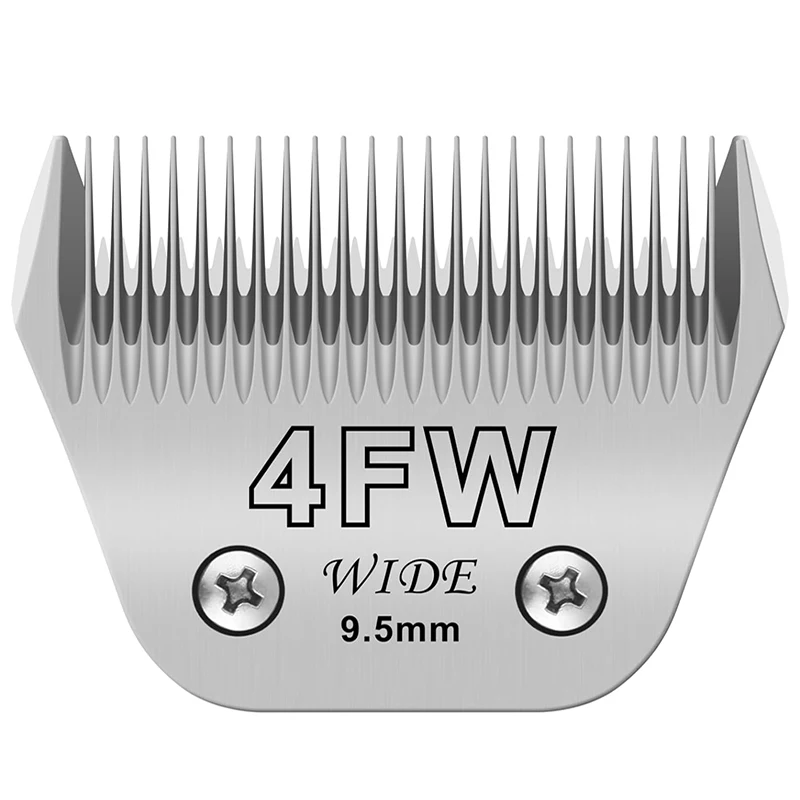 Cuchilla de repuesto desmontable para perros y caballos, 5FW, ancha, para la mayoría de las cortadoras Andis, Oster A5, Wahl km10