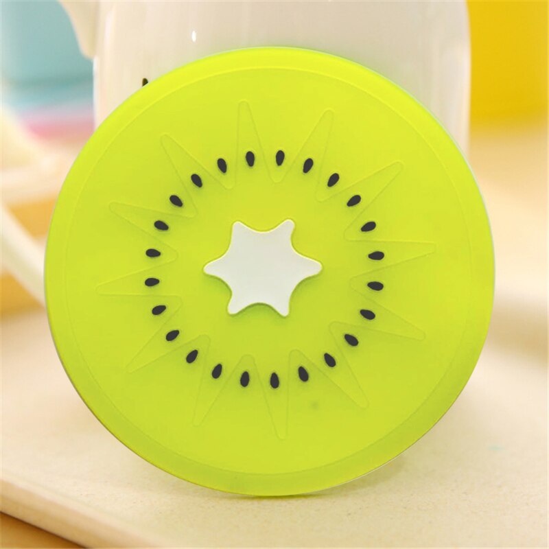 Fruit Shape Coaster Cup Pads Silicone Insulation Mat Drink Holder Watermelon Kiwi Fruit Lime Mango Orange Carambola: Style 3