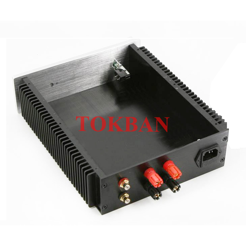 Tokban Audio 2307 226.5*70*271mm Aluminum Class A Power Amplifier Chassis Enclosure with Radiator DIy Home Amp Case Shell