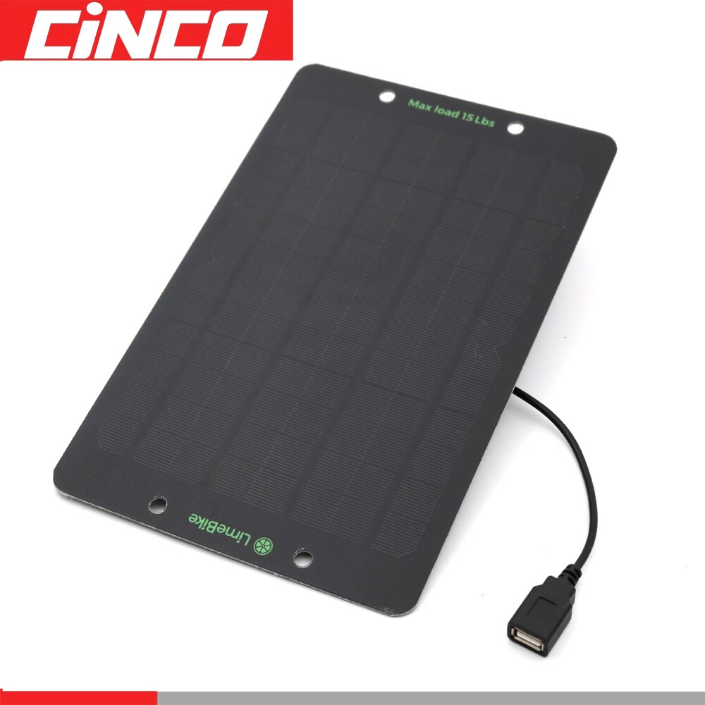 Small Solar Cell Mini monocrystalline PET Solar Panel Battery Bicycle Sharing Share DIY Solar Charger 5 V 6 W USB DC