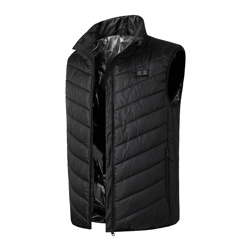 Usb Vest Four Zone Heated Vest Double Switch Men's Heating Waistcoat Warm Front And Back Washable Size Outdoor Heated Vest +size: 4L