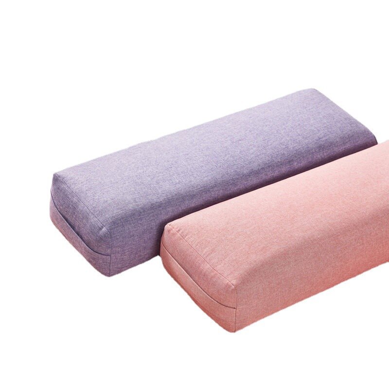 Katoen En Linnen Textuur Vierkante Yoga Kussen Spons Voering Fitness Hoge Elastische Yoga Mat Yoga Mat Yoga Accessoires Yoga Pijler