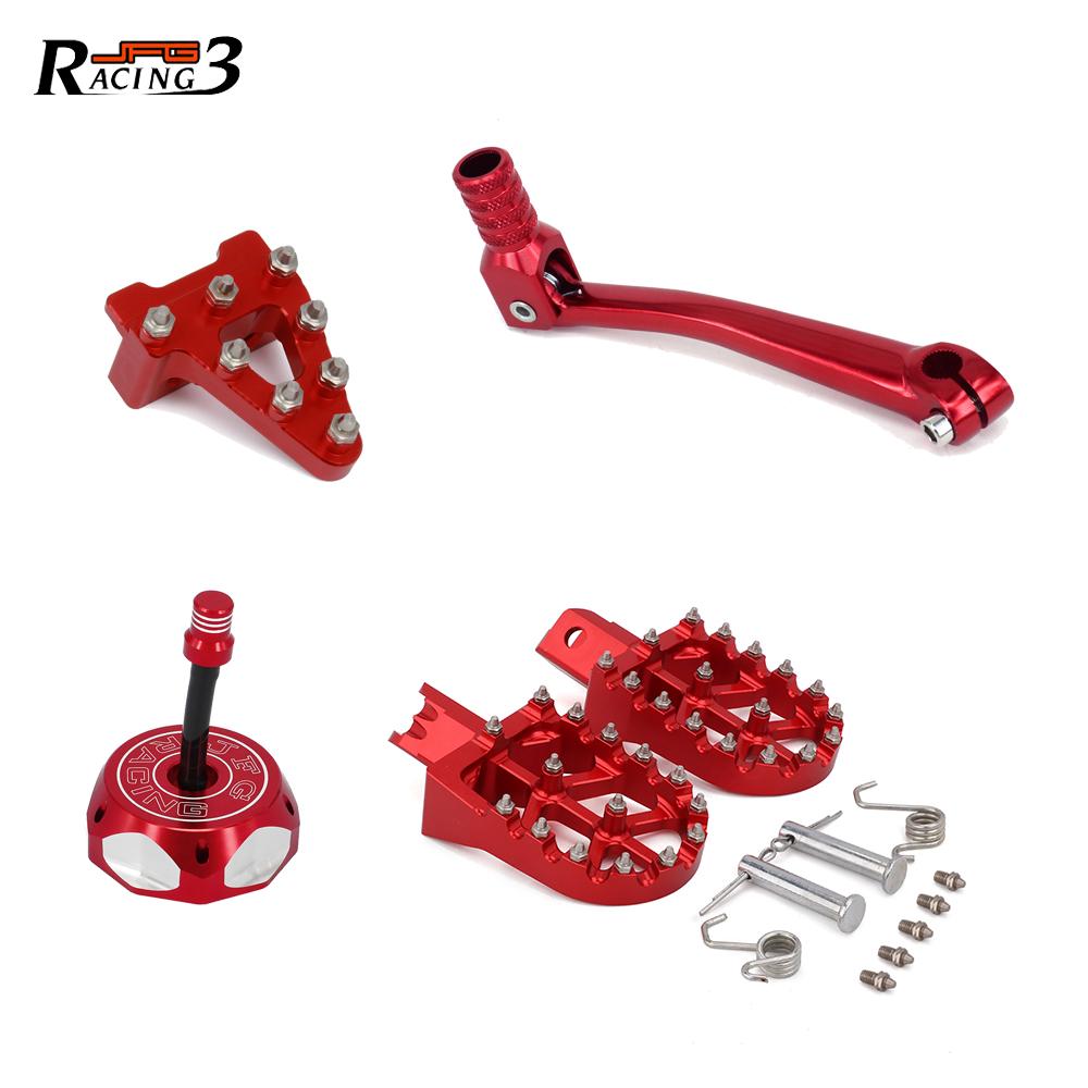 Motorcycle Foot Peg Rests Footpeg Brake Pedal Tip Shifter Shift Lever Gas Fuel Tank Cap Cover For HONDA CRF50 XR50 KAYO SDG SSR