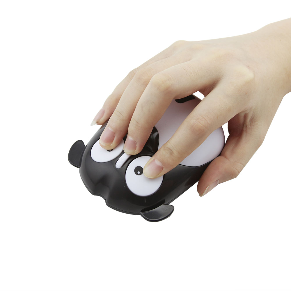 Souris de dessin animé sans fil, chargement sans fil pour chiots, silencieux, mignon, Panda, Bluetooth, pour PC,