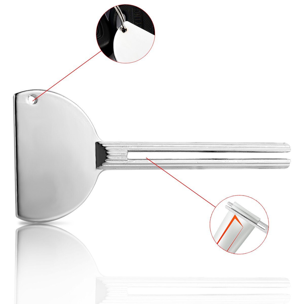 Stainless Steel Metal Tube Toothpaste Squeezer Tube Bathroom Hair Dye Cosmetic Paint Squeezer Dispenser For Washroom