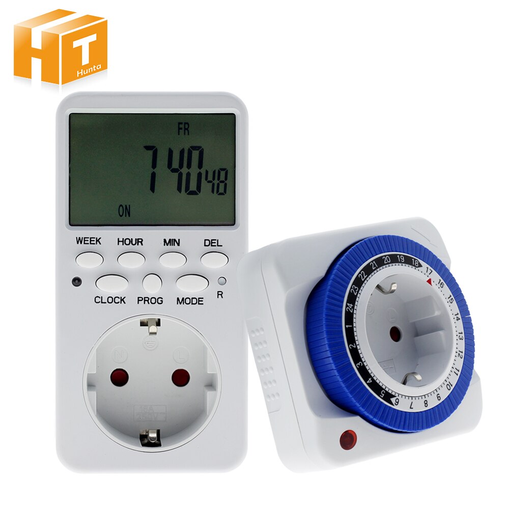 Elektronische digitale tijdschakelaar 220/240v wandladeradapter cyclisch programmeerbaar verlichting dagelijkse tijdsinstelling stopcontact eu/us/uk stekker.