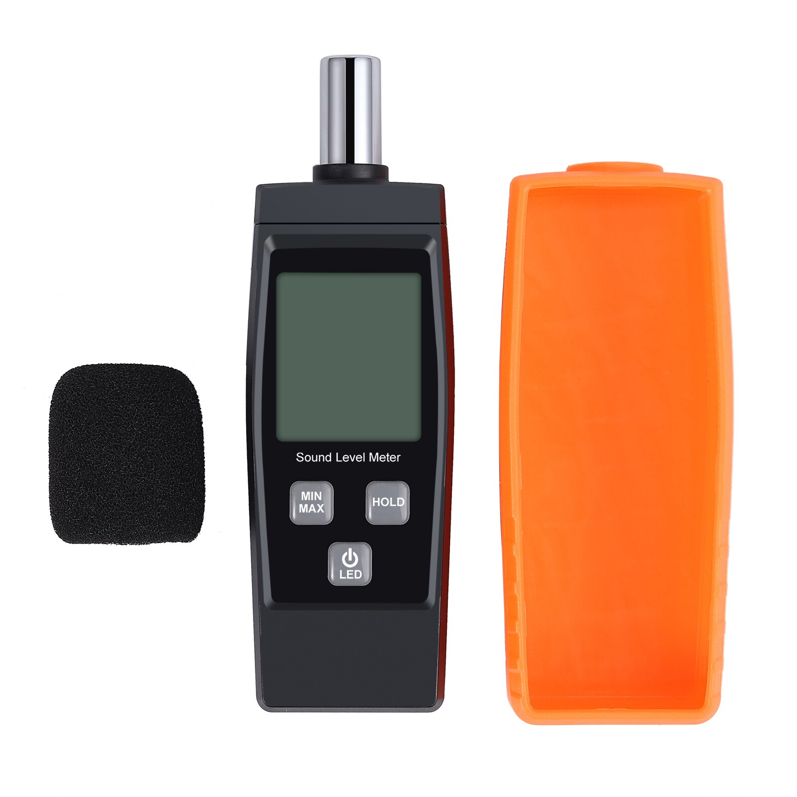 AUTOUTLET Sound Meter Noise Decibel Meter Classic Portable Sound Level Meter Measuring 30-130dBA with LCD Backlight Function