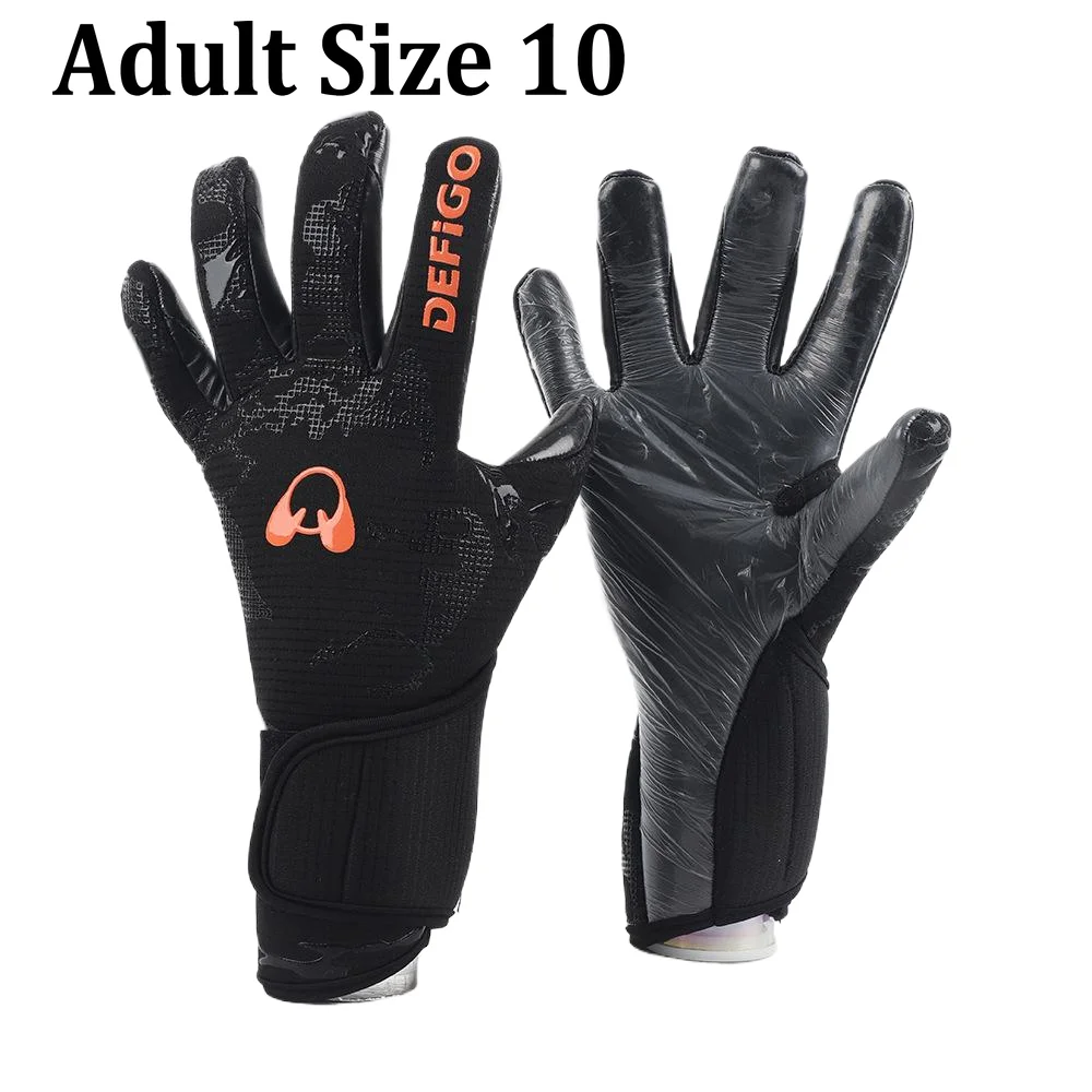 Keepershandschoenen Latex Voetbal Keeper Keepershandschoenen Antislip Dikker Voetbalhandschoen Bescherming Keepershandschoenen Voetbaluitrusting: Clear