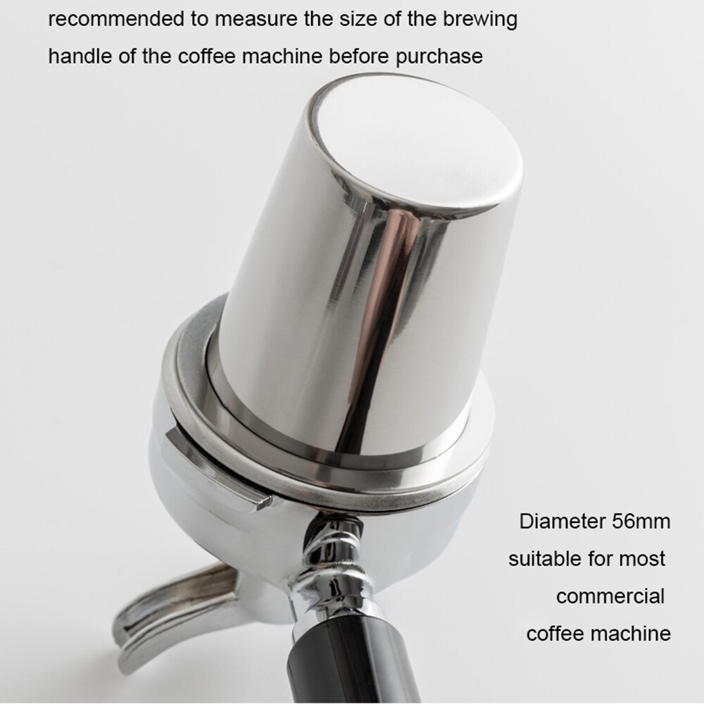 Rostfritt stål doseringskopp kaffe pulver matare passar 58mm kaffemaskiner kaffe mottagande kopp kaffe utrustning cafetera