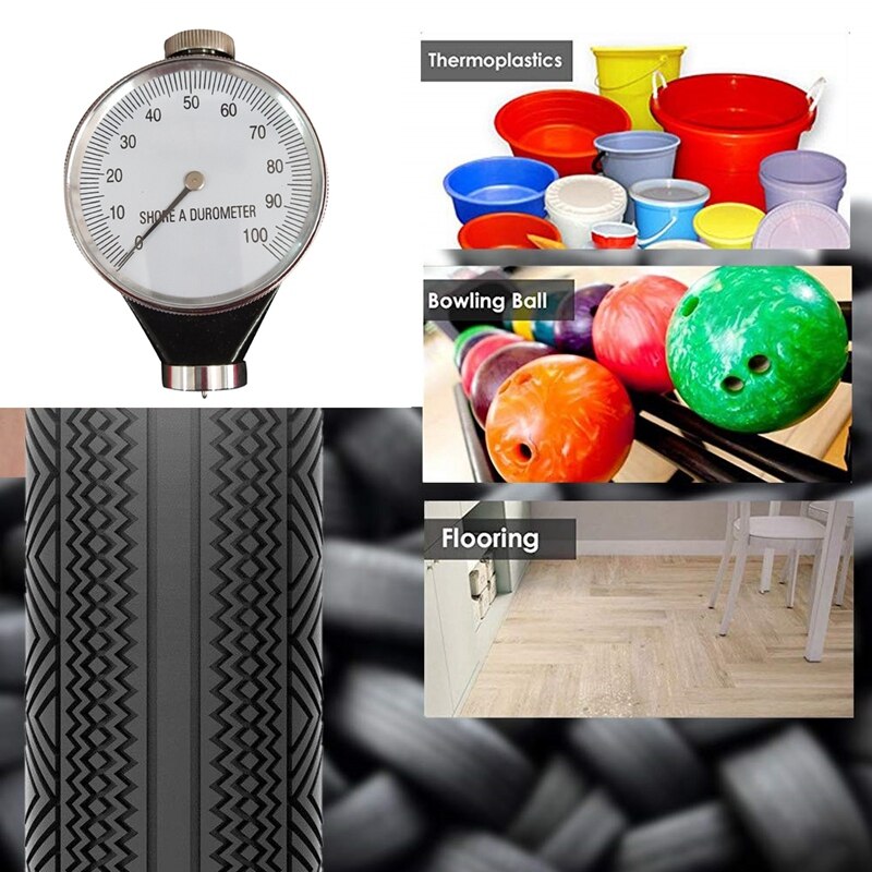 Type a pneu duromètre testeur de dureté mètre 0-100 HA scléromètre testeur de dureté dureté outil de mesure