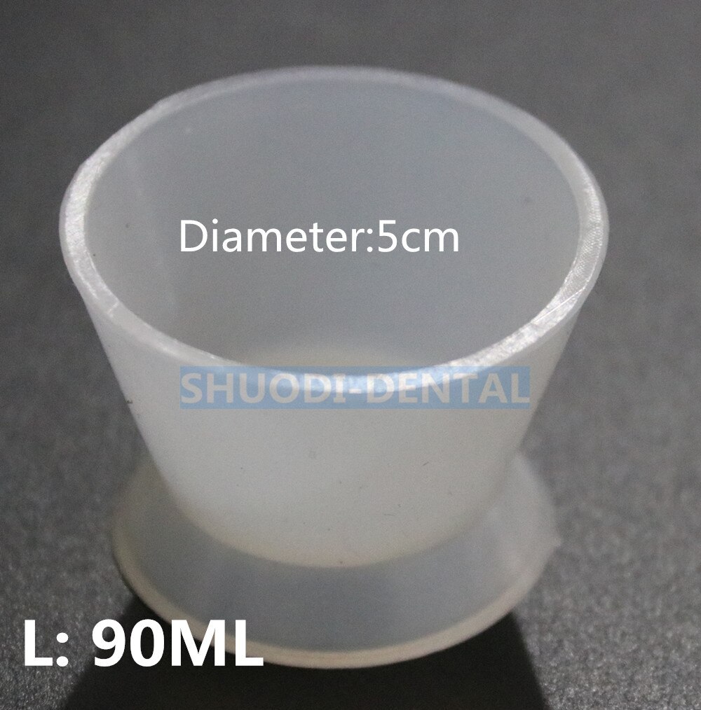 Taza mezcladora de silicona Flexible Dental, recipiente de plástico mezclador de goma de silicona, herramienta de dentista