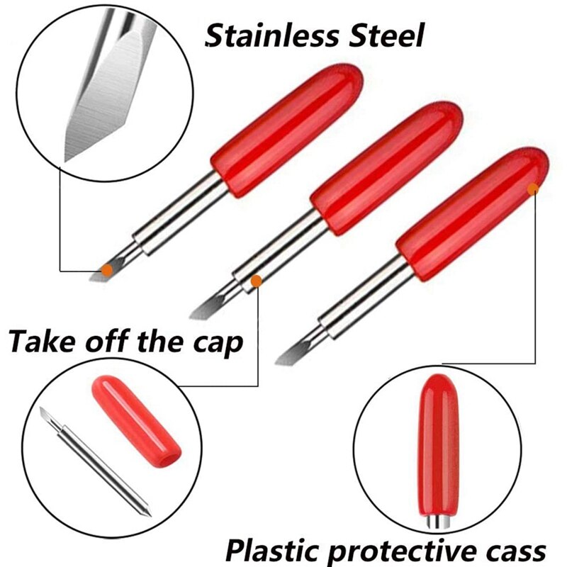 80 Blades, Compatible with Explore for Cricut Cutter, 45 Degree Cutting Replacement Blade