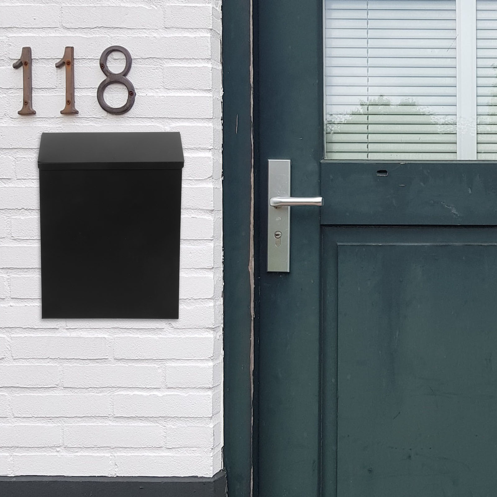 Forslagsboks i jern postkasse veggmontert postkasser for postkasser hengende veggmontert utendørs hjem hage postkasser jern mening