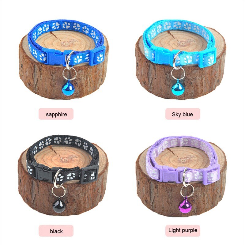 Collar de campana para perros y gatos, suministros de hebilla ajustable para mascotas, accesorios para gatos, Collar para perros pequeños, Chihuahua, Joy