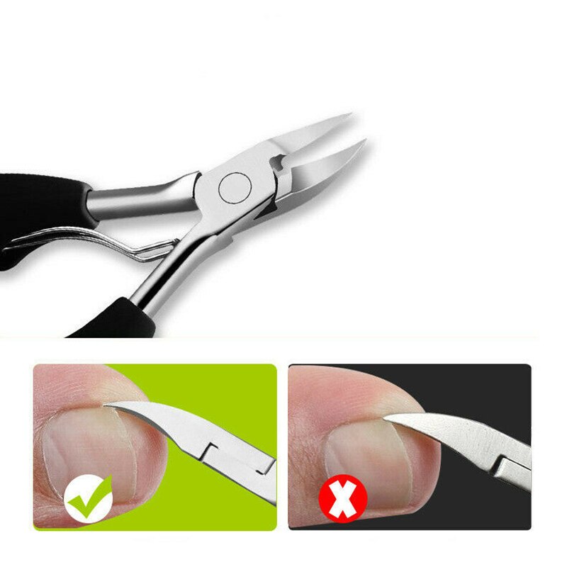 Cortauñas para uñas gruesas o encarnadas, tijeras de acero inoxidable para uñas de los pies BM88