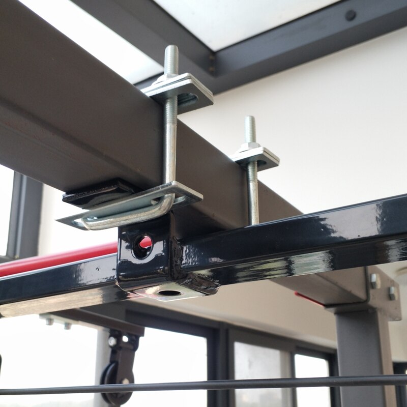 Fitness DIY Pulley Cable Machine Attachment Arm Biceps Triceps Back Chest Blaster System Gym Pull Down Equipment For Square Tube