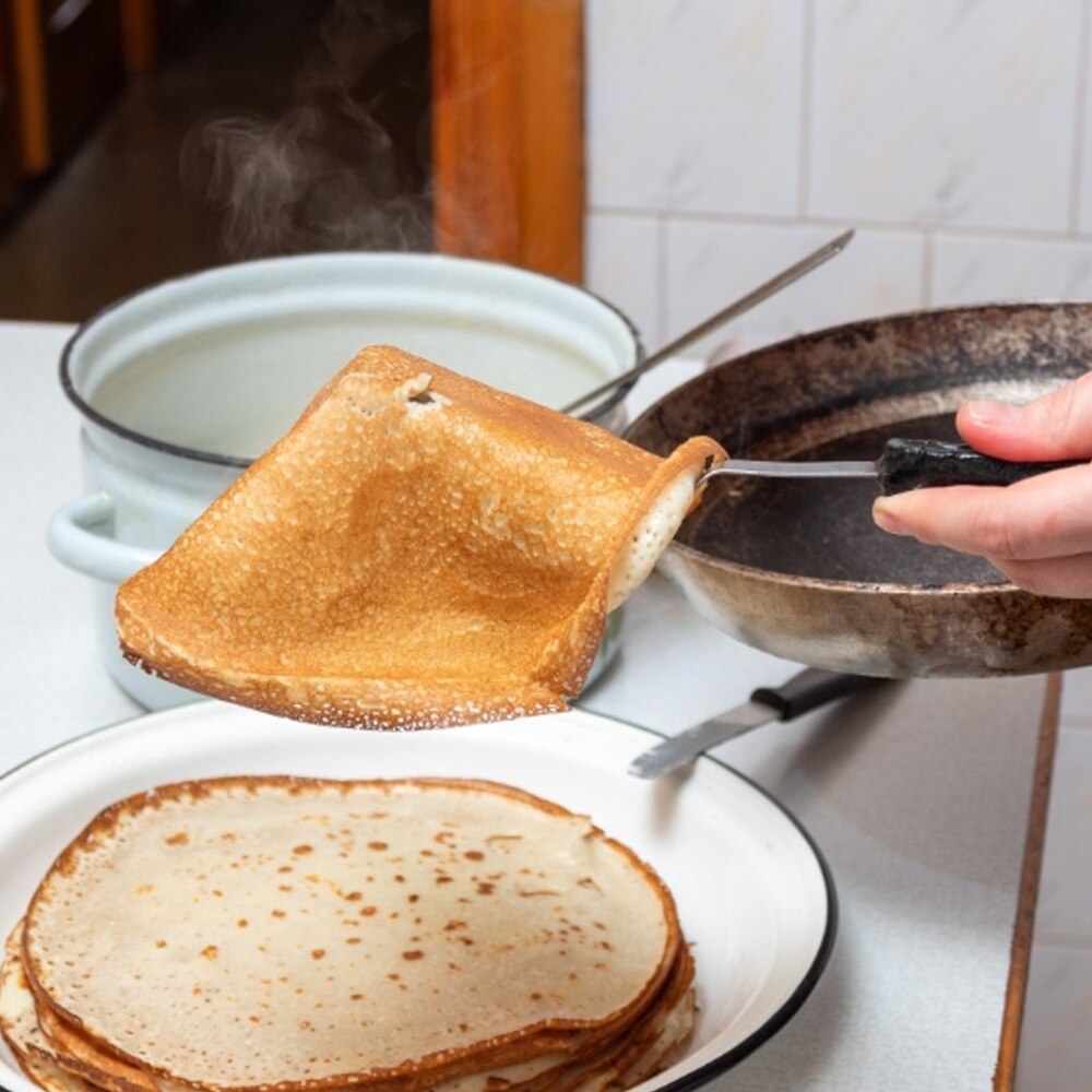 304 Stainless Steel Flat Top Grill Grill Spatula &amp; Scraper Set Kit Kitchen BBQ Flipper Griddle Accessory Tool