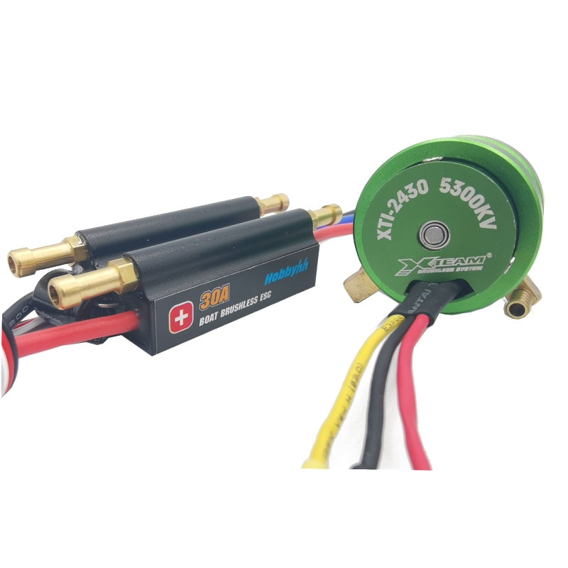 Hobbyhh 30A Twee-weg Boot Esc 2430 5300kv Water Jas Borstelloze Motor Zijn Geschikt Voor 40Cm Boot Aanbevolen batterij 2S Li-Po