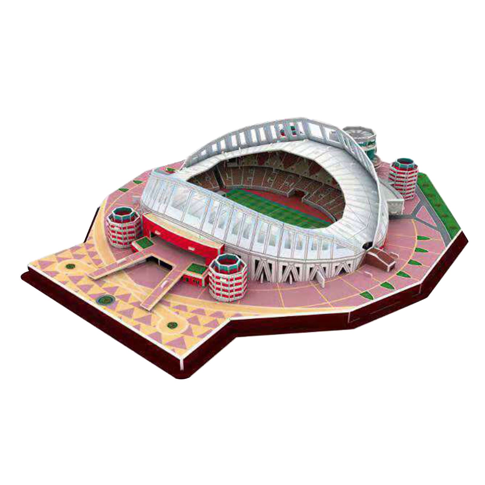 3D Stadium Puzzel Stadion Model Building Kit Voor Kinderen Volwassenen: Violet