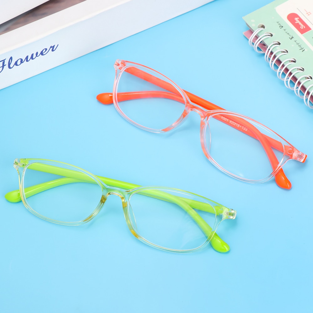 1Pc Blue Light Blocking Glasses Kids Boy Girls Square Computer Goggle Anti-UV Blue Rays Eyeglasses Optical Glasses Frame Glasses
