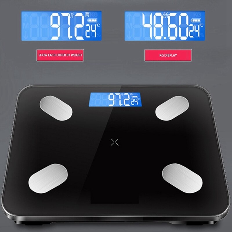 Badkamer Weegschalen Digitale Lichaam Weegschaal Bluetooth Elektronische Outdoor Mini Smart Wegen Samenstelling Analyzer