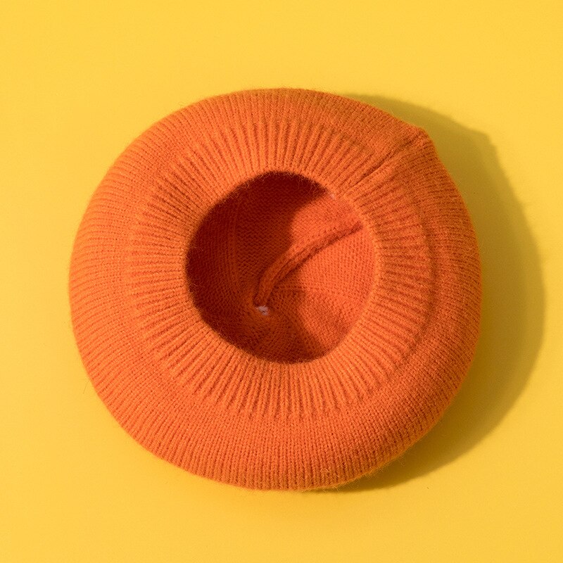 Béret de dessin animé pour enfants, chapeau tricoté avec oreilles de renard, Bonnet pour filles
