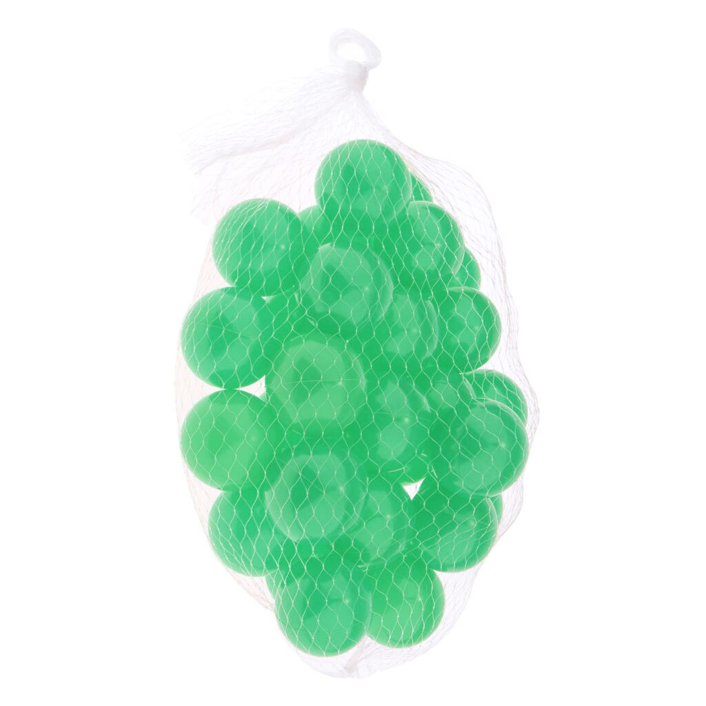 50 Piece Colorful Ocean Ball Soft Plastic Ocean Ball Swim Ball Toys Outdoors: Green