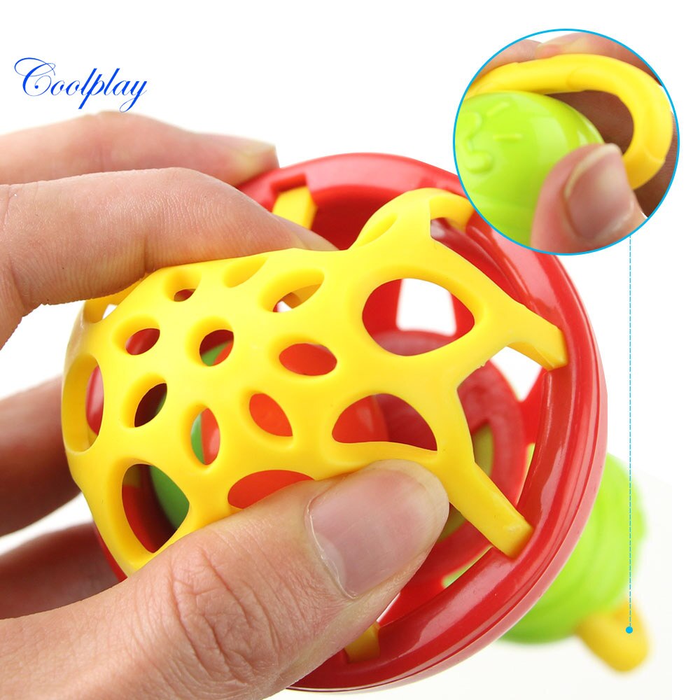 1pc Rasseln Entwickeln Baby Intelligenz Greifen Zahnfleisch Kunststoff Hand Glocke Rassel Lustige Pädagogisches Handys Spielzeug Weihnachten Geburtstag