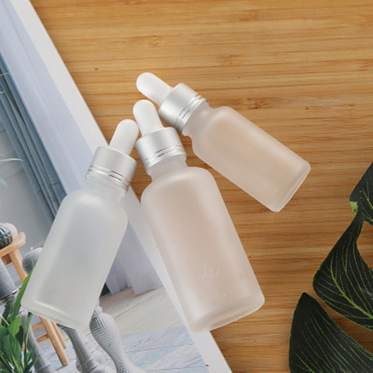 10 ml 15 ml 20 ml 30 ml 50 ml 100 ml frostglas droppflaska för e vätskeflaskor med pipett för kosmetisk parfym eterisk olja
