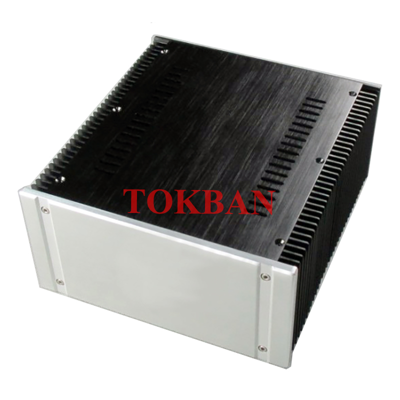 Tokban Audio 2412A 240*120*257mm Aluminum Class A Power Amplifier Chassis Enclosure DIy HIFI Class AB Amp Case Shell