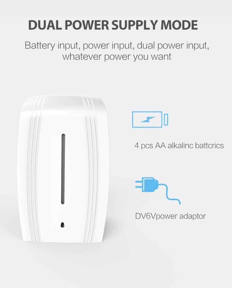 Wall-mounted Smart Sensor Soap Dispenser Infrared Contact-free Automatic Liquid Hand Washing Cleaning Tool