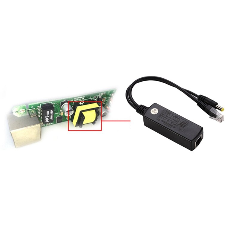 48V to 12V Active Isolated PoE Splitter IEEE802.3af/at 12v Waterproof Gigabit poe splitter 5v Micro USB poe for Raspberry Pi