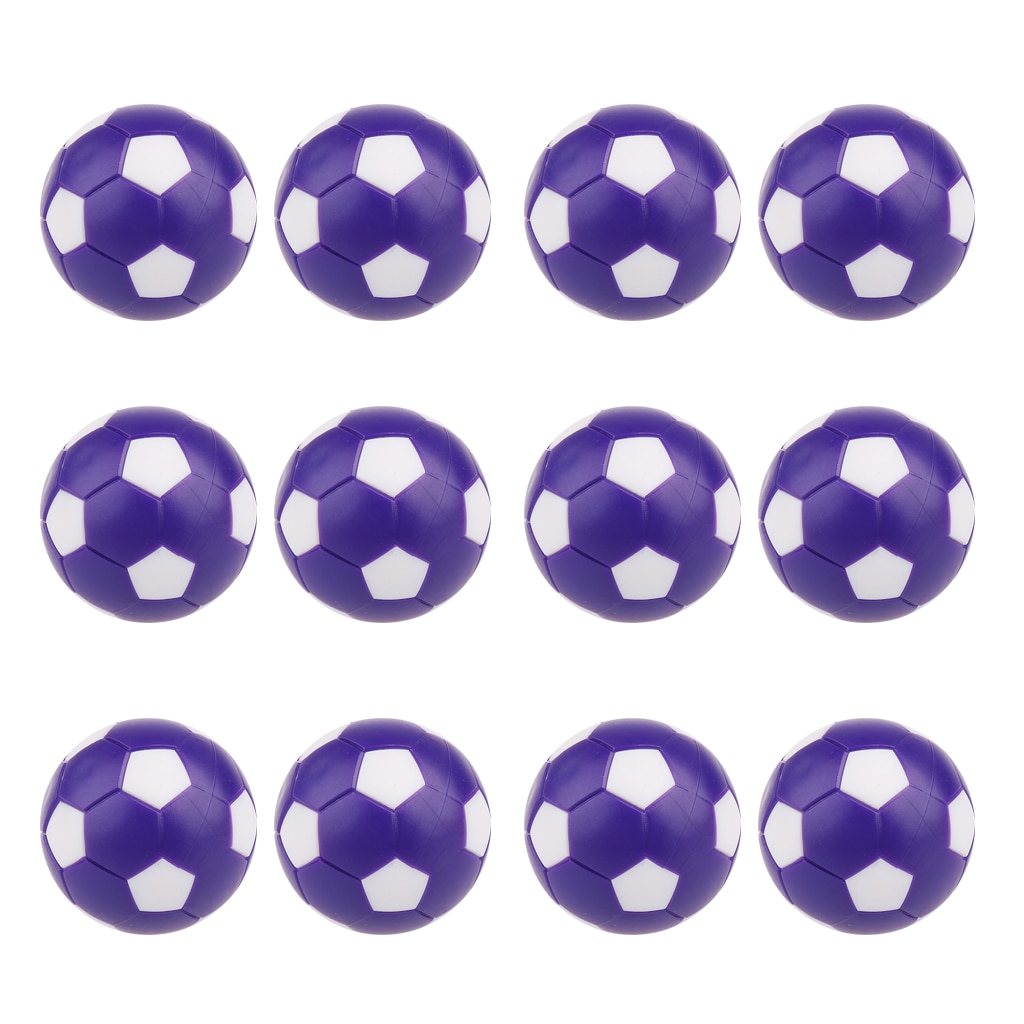 12 stycken fotbollsmaskin plasttillbehör bordsfotbollar 36mm