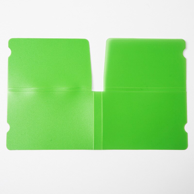Mini pp bærbare plastik maske clips elev engangs ansigtsmaske opbevaring kuffert beholder sammenfoldelig maske holder genbrug maske opbevaring: Grøn