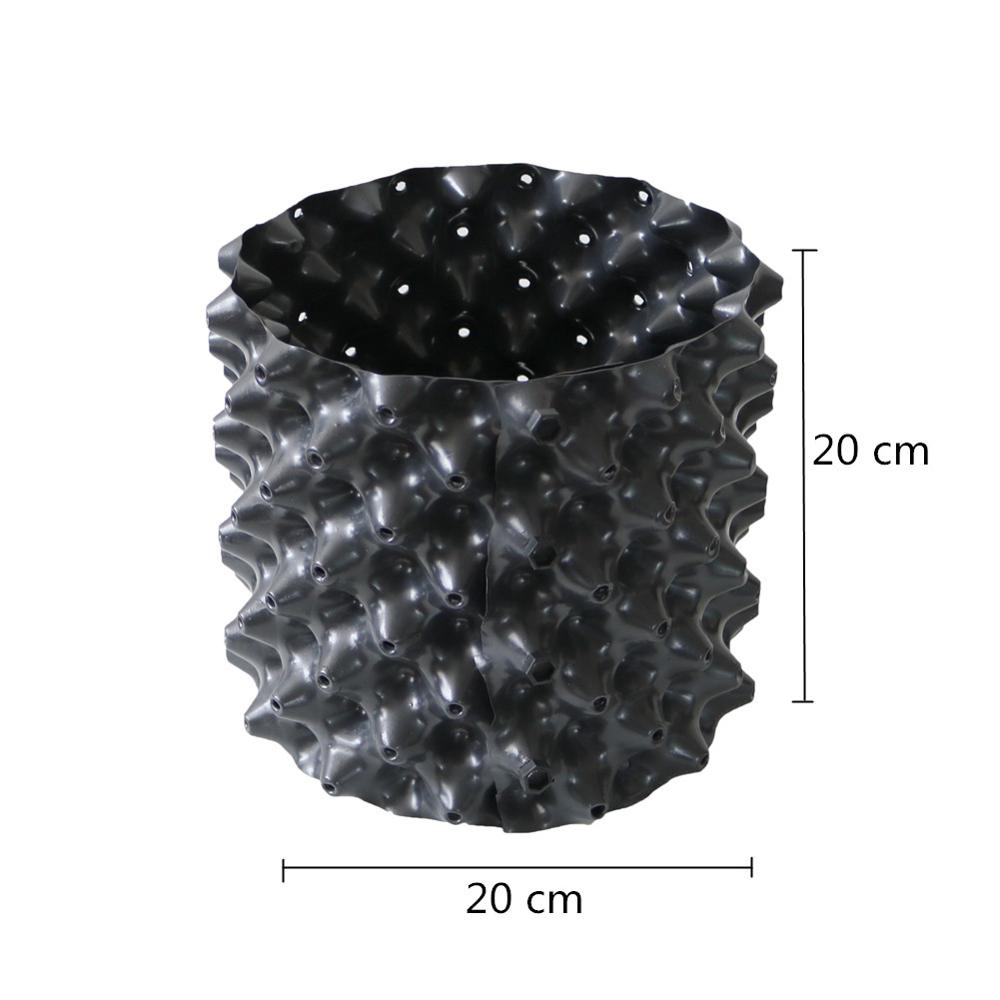 Haveplante rodkontrol formering nersery potte træ bonsai plante transplantationsværktøj hurtig rod vækst beholder 4 størrelse valgfri: 20cm x 20cm