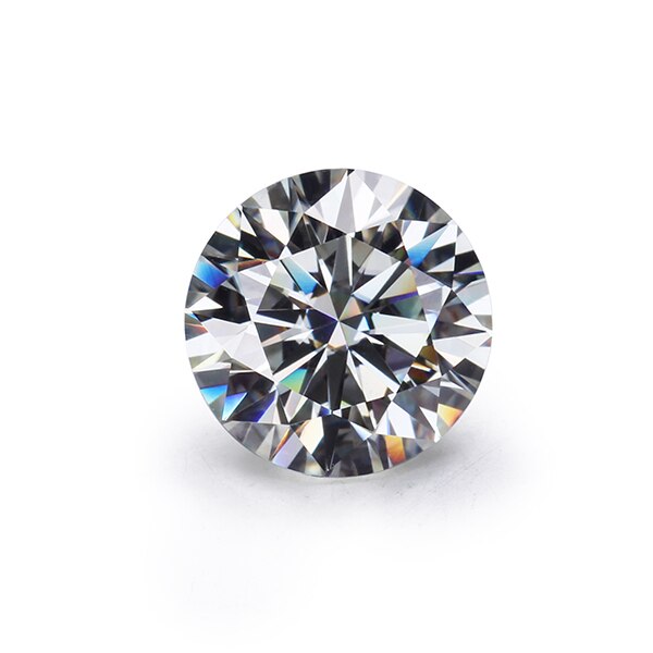 Starsgem ij moissanite 6.5mm redondo brilhante corte solto moissanite grânulo para o ajuste do anel