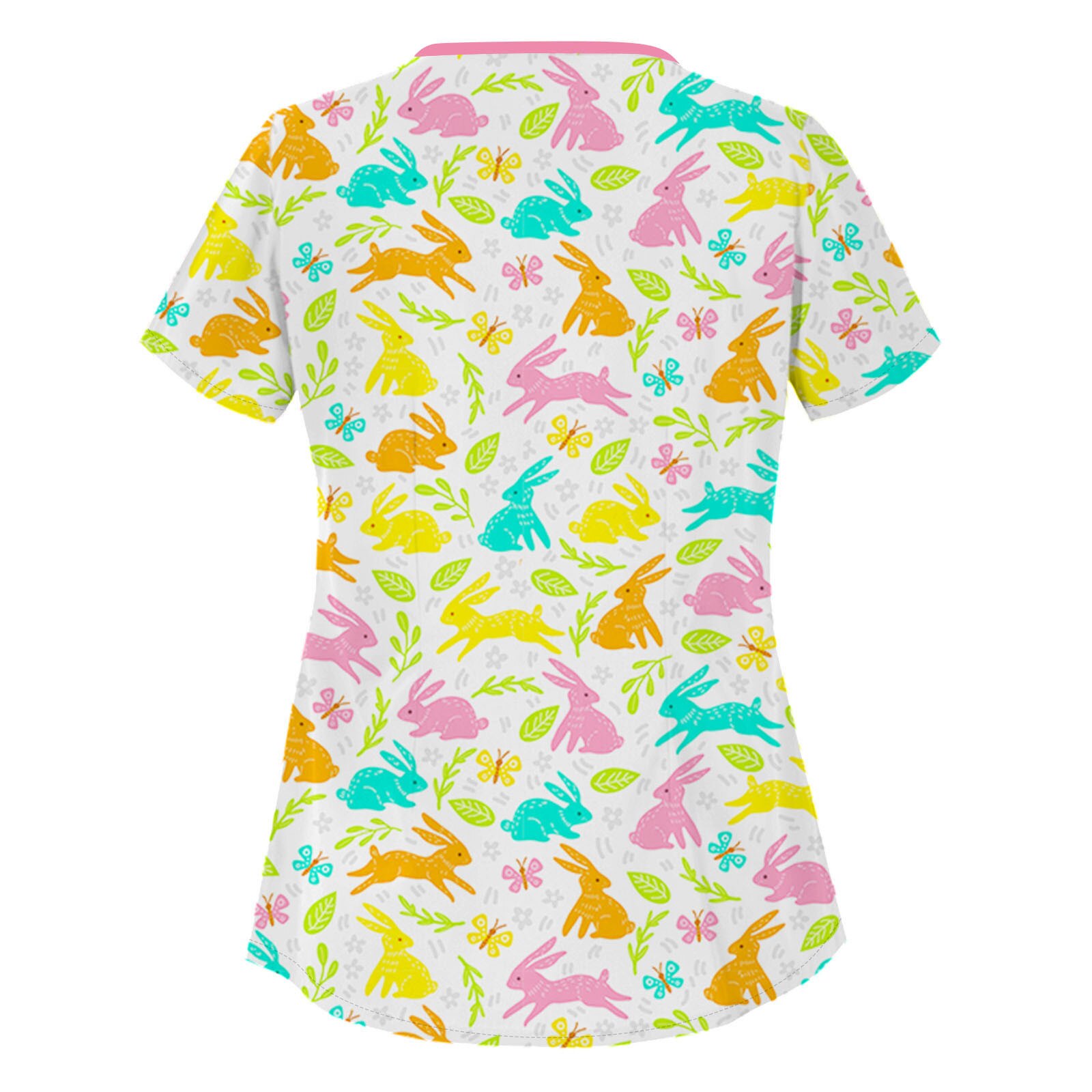 Nurse Uniform Women Floral Pattern Uniforme De Enfermera Tops Nursing Working Uniform T-shirts Clothes uniforme enfermera