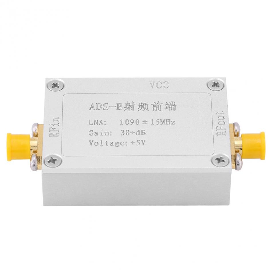 ADS-B 1090MHz Front-end Radio Frequency Low Noise Amplifier 38dB Gain LNA High Broadband Module Digital Linearity RF Amplifier